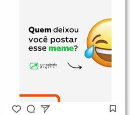 postagem feita para descontrair e engajar seus seguidores