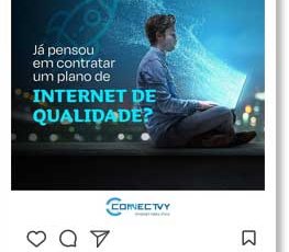 divulgação feita para um cliente que prestava serviços e vendas de planos de internet