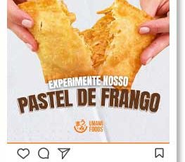 publicação feita para um perfil de pastelaria