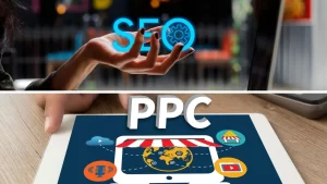 comparação visual entre SEO e PPC